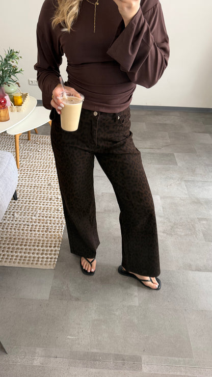 WIDE LEG LEO JEANS