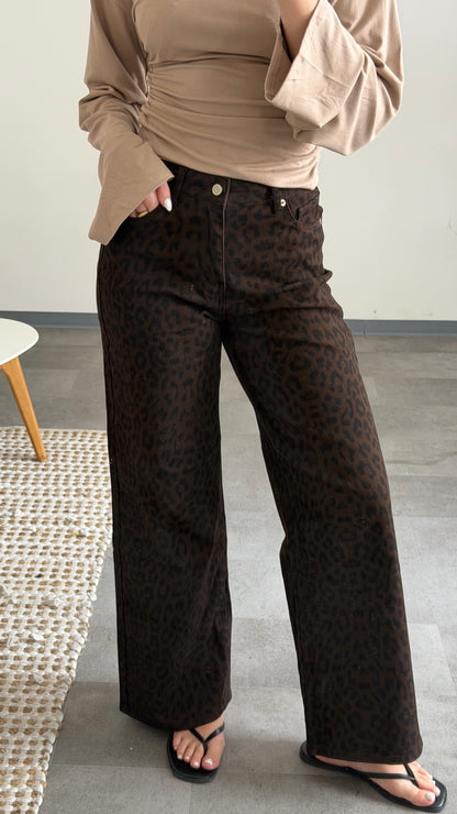 WIDE LEG LEO JEANS