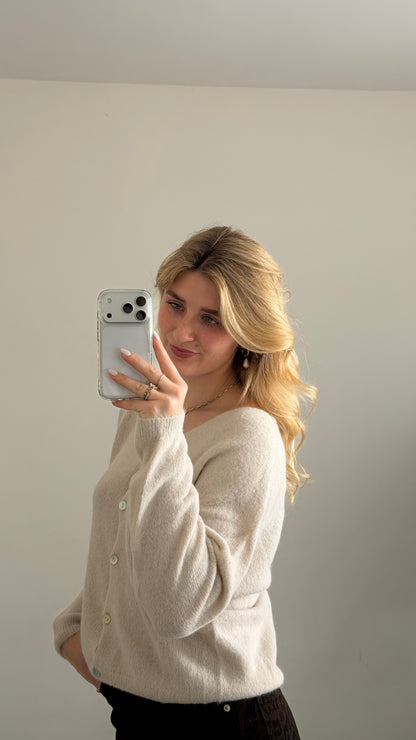 ALPAKA CARDIGAN LIGHT BEIGE