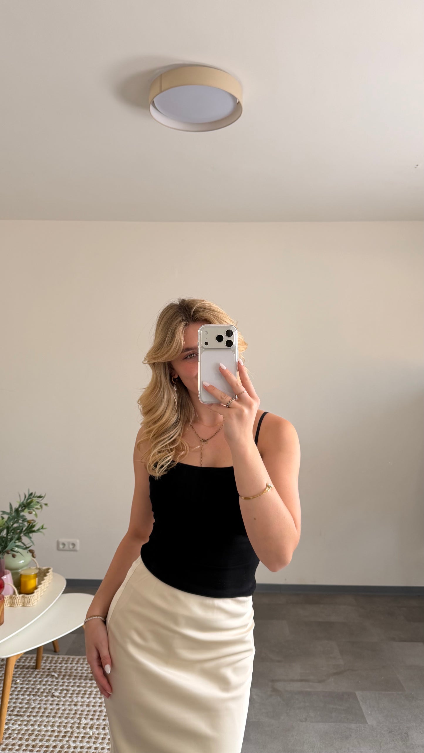 BASIC CAMI TOP BLACK