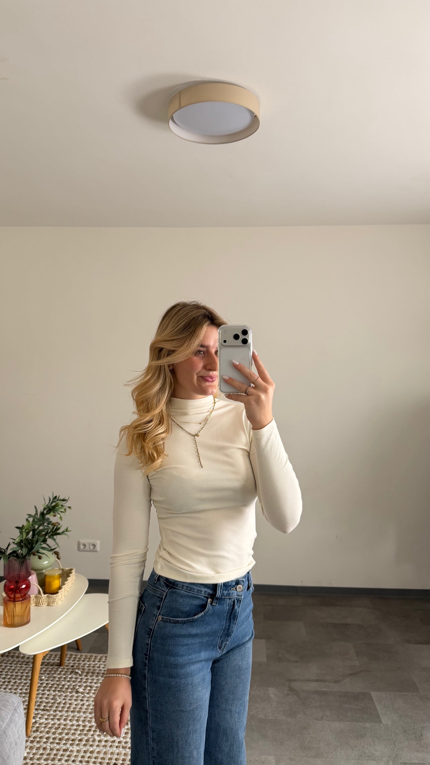 TURTLE NECK LONGTOP VANILLA