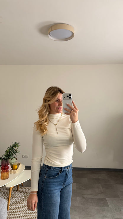 TURTLE NECK LONGTOP VANILLA