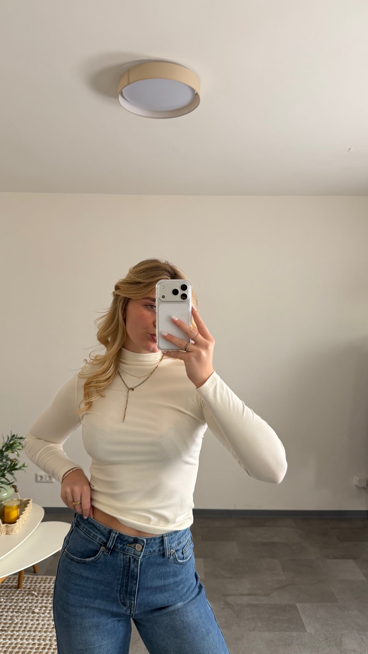 TURTLE NECK LONGTOP VANILLA