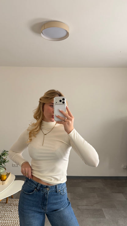 TURTLE NECK LONGTOP VANILLA