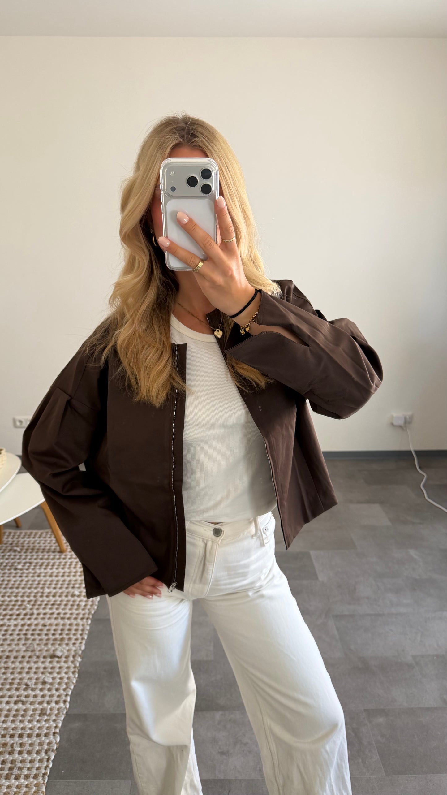 CROPPED BLOUSON JACKET