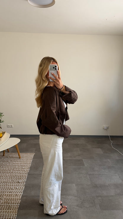 CROPPED BLOUSON JACKET