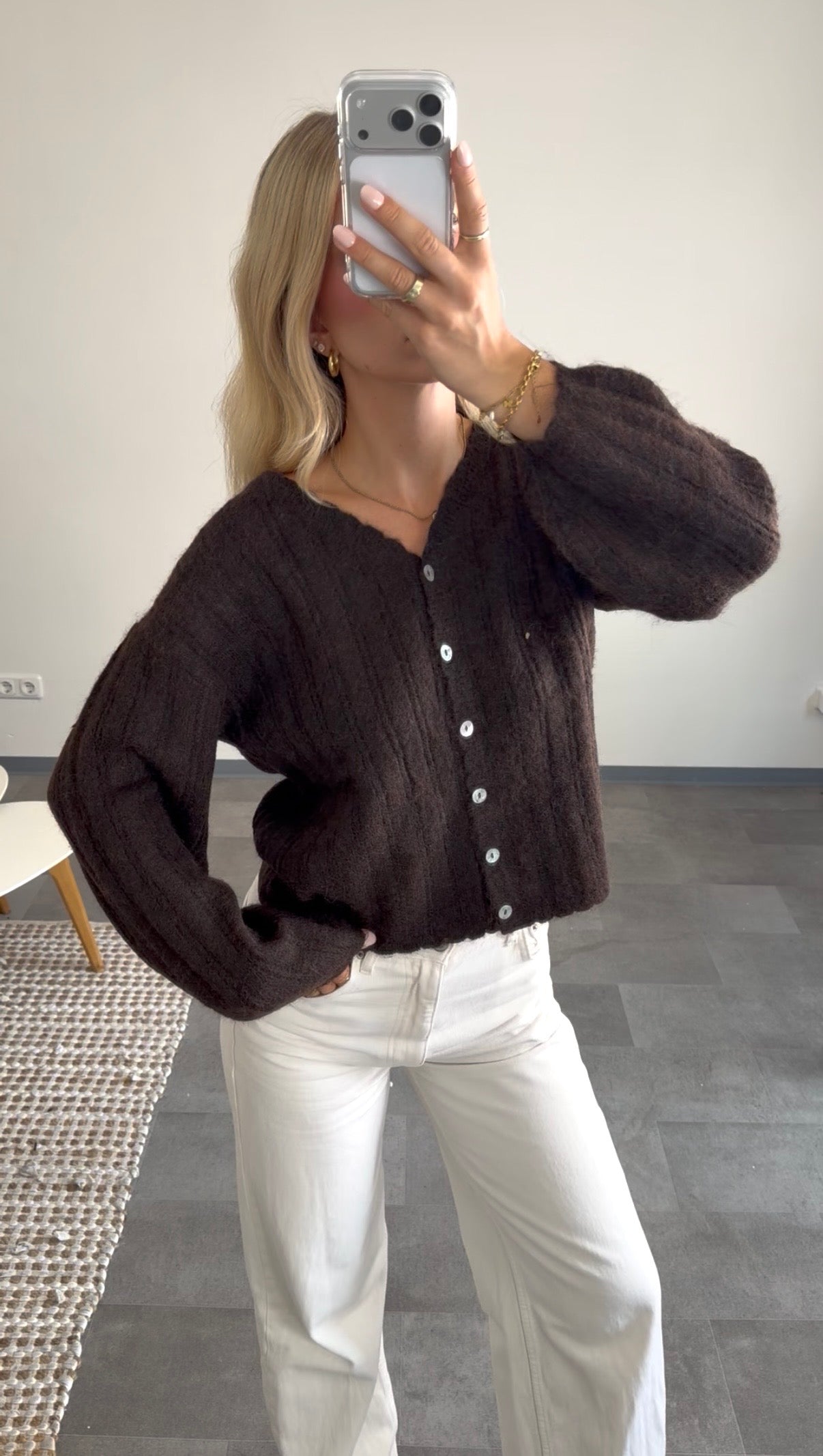 ROSIE CARDIGAN CHOCLATE