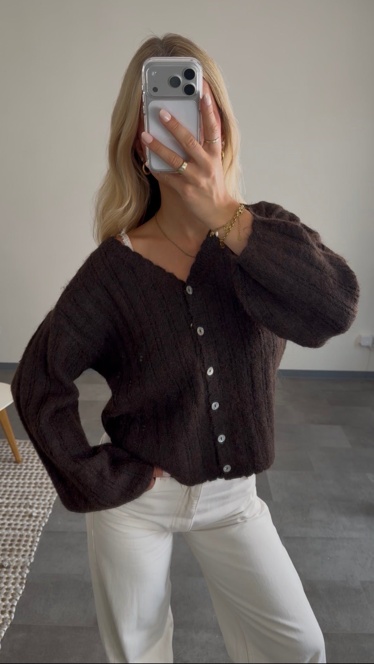 ROSIE CARDIGAN CHOCLATE