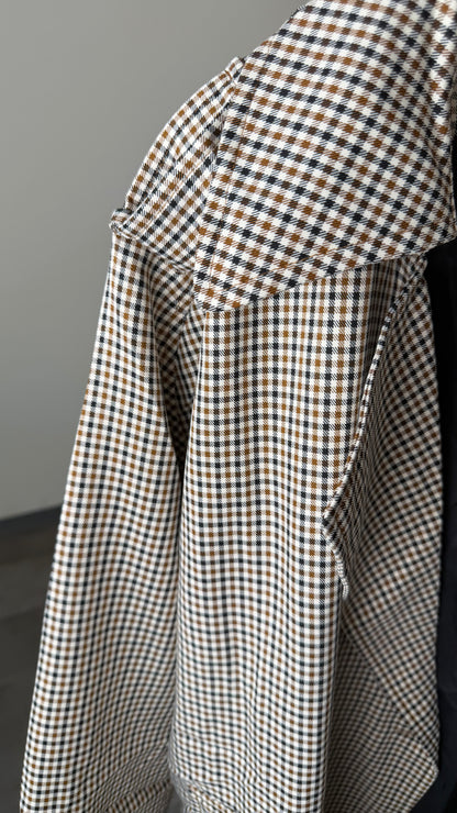 GINGHAM TRENCHCOAT