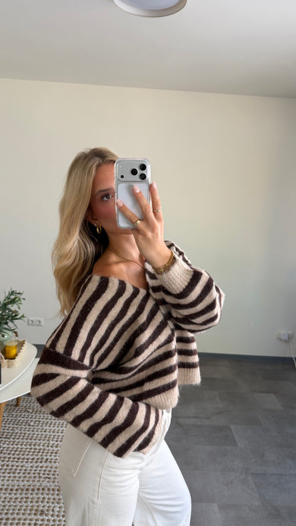 SOFT V-NECK CARDIGAN COFFEE CREAM