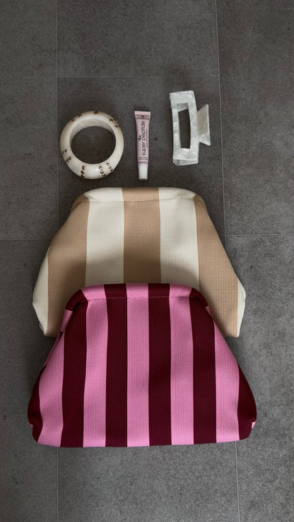 STRIPED BAG CHERRY