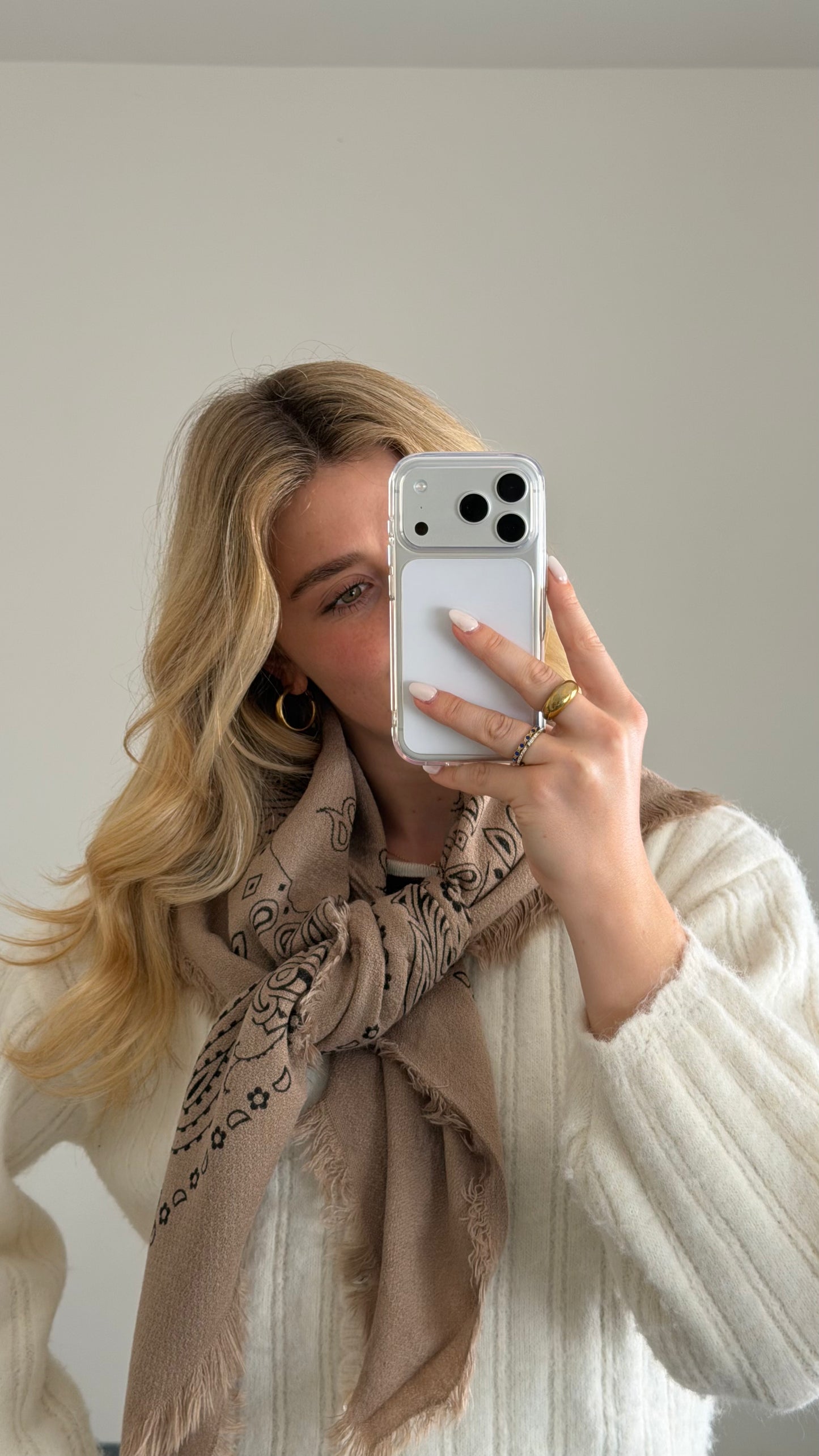 PAISLEY SCARF MOCCA