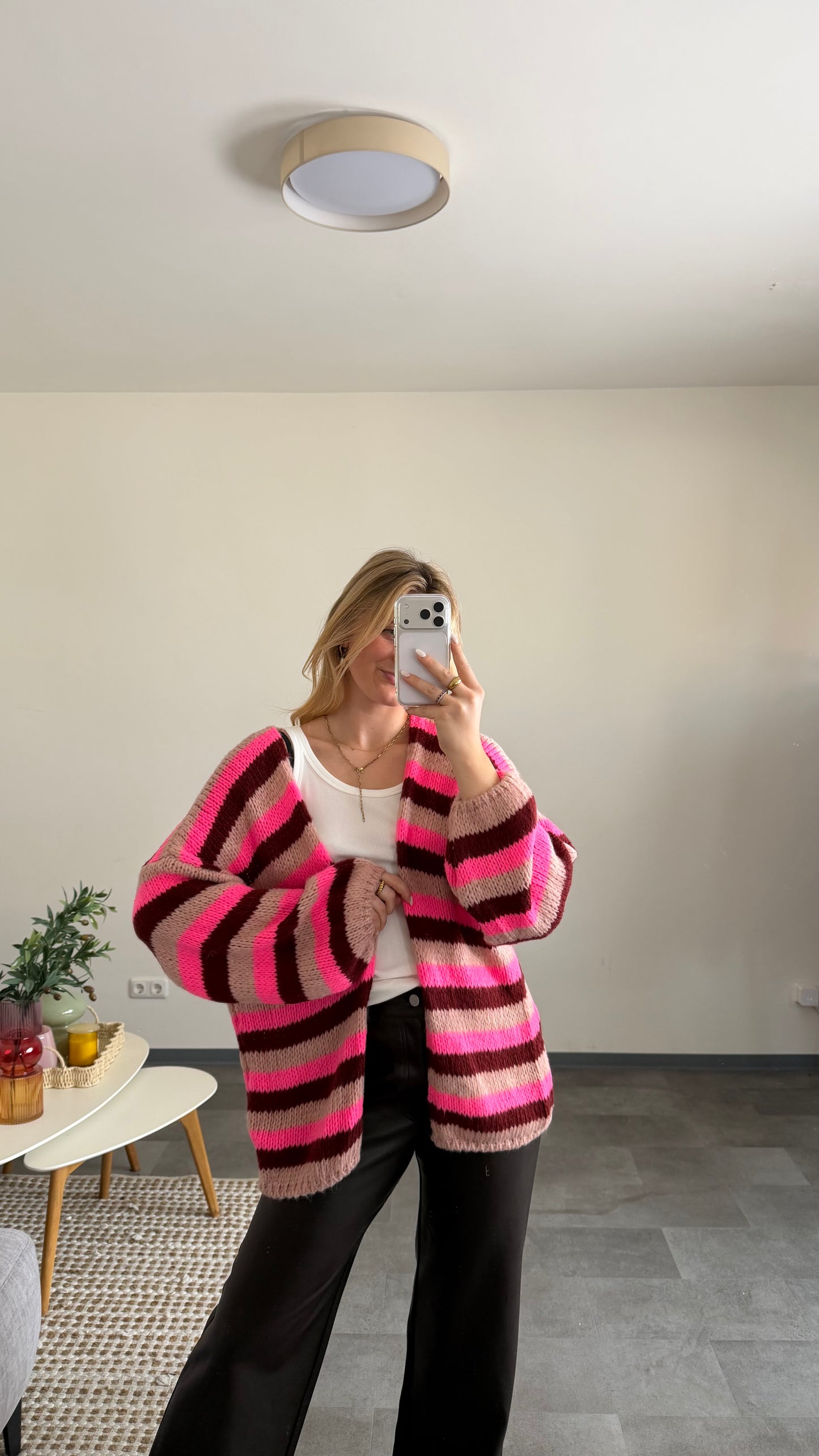 CARDIGAN BERRY PINK