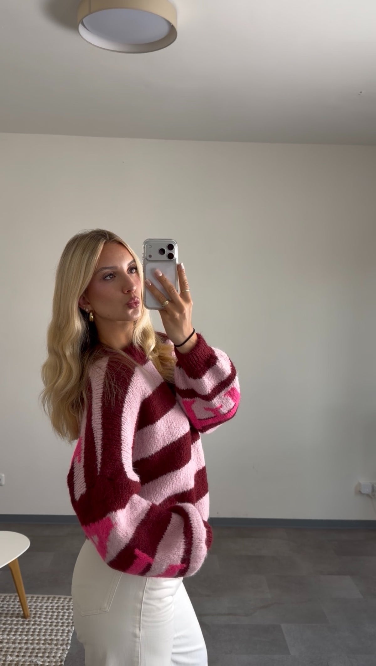 NAMASTE PULLOVER BURGUNDY ROSE