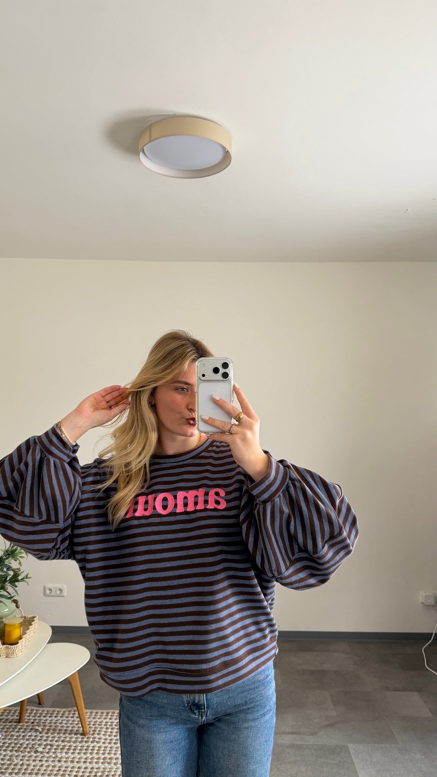 AMOUR STRIPE SWEATER