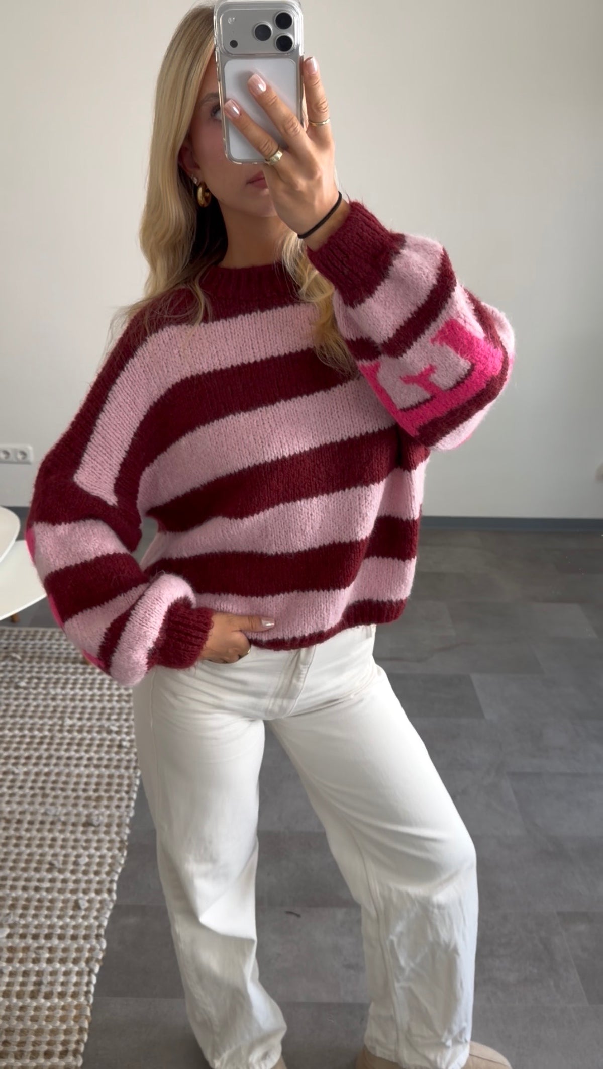 NAMASTE PULLOVER BURGUNDY ROSE