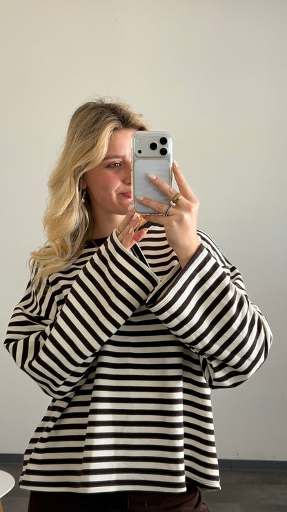 STRIPED SWEATER BRAUN WEISS