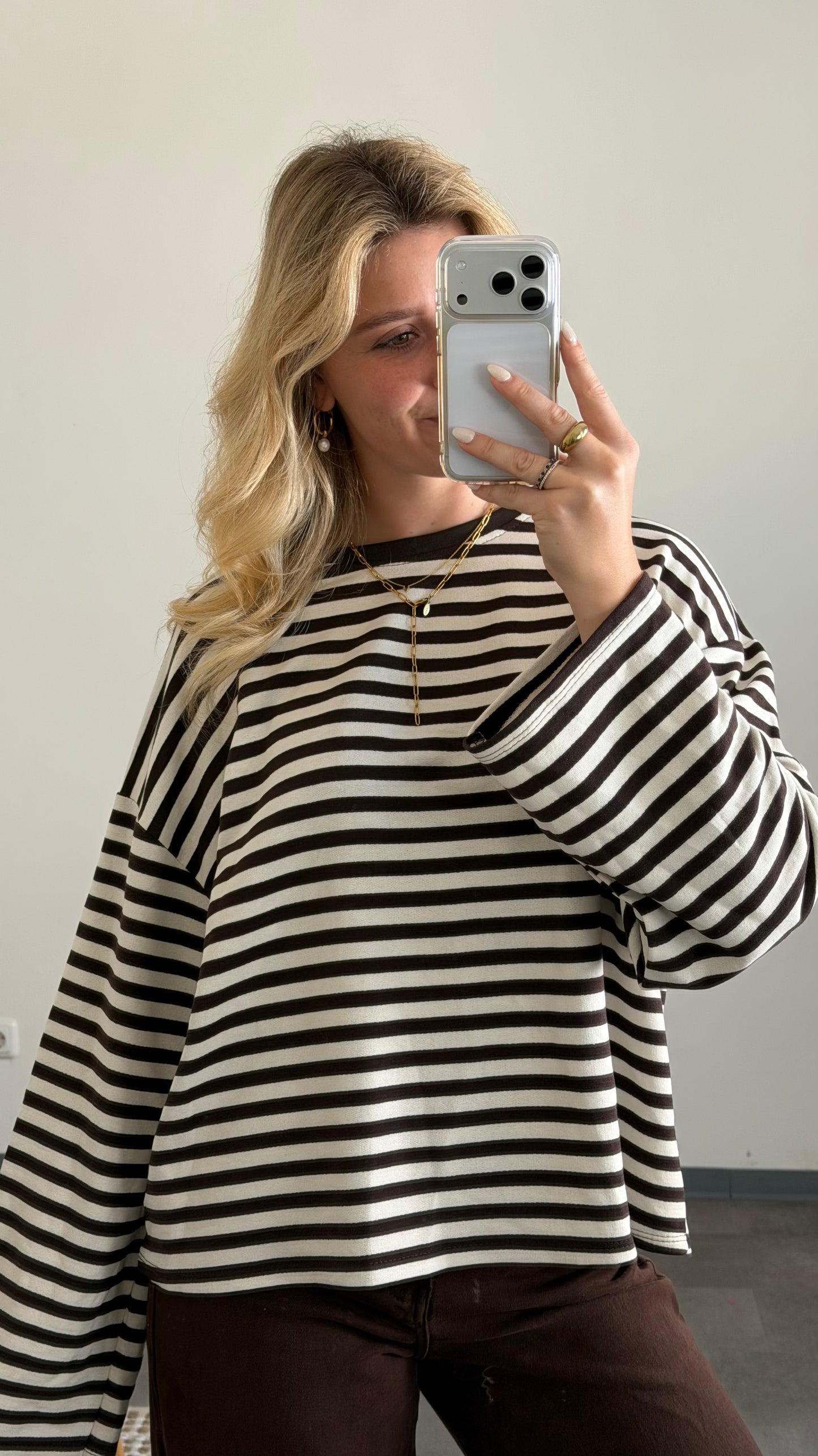 STRIPED SWEATER BRAUN WEISS