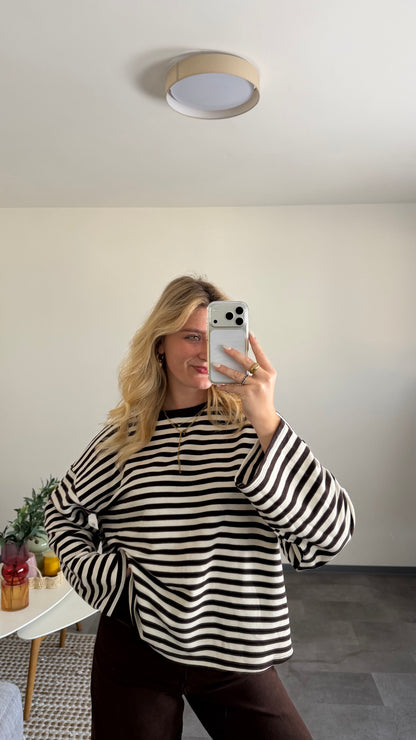 STRIPED SWEATER BRAUN WEISS