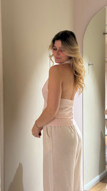 SOFT KNIT NECKHOLDER TOP