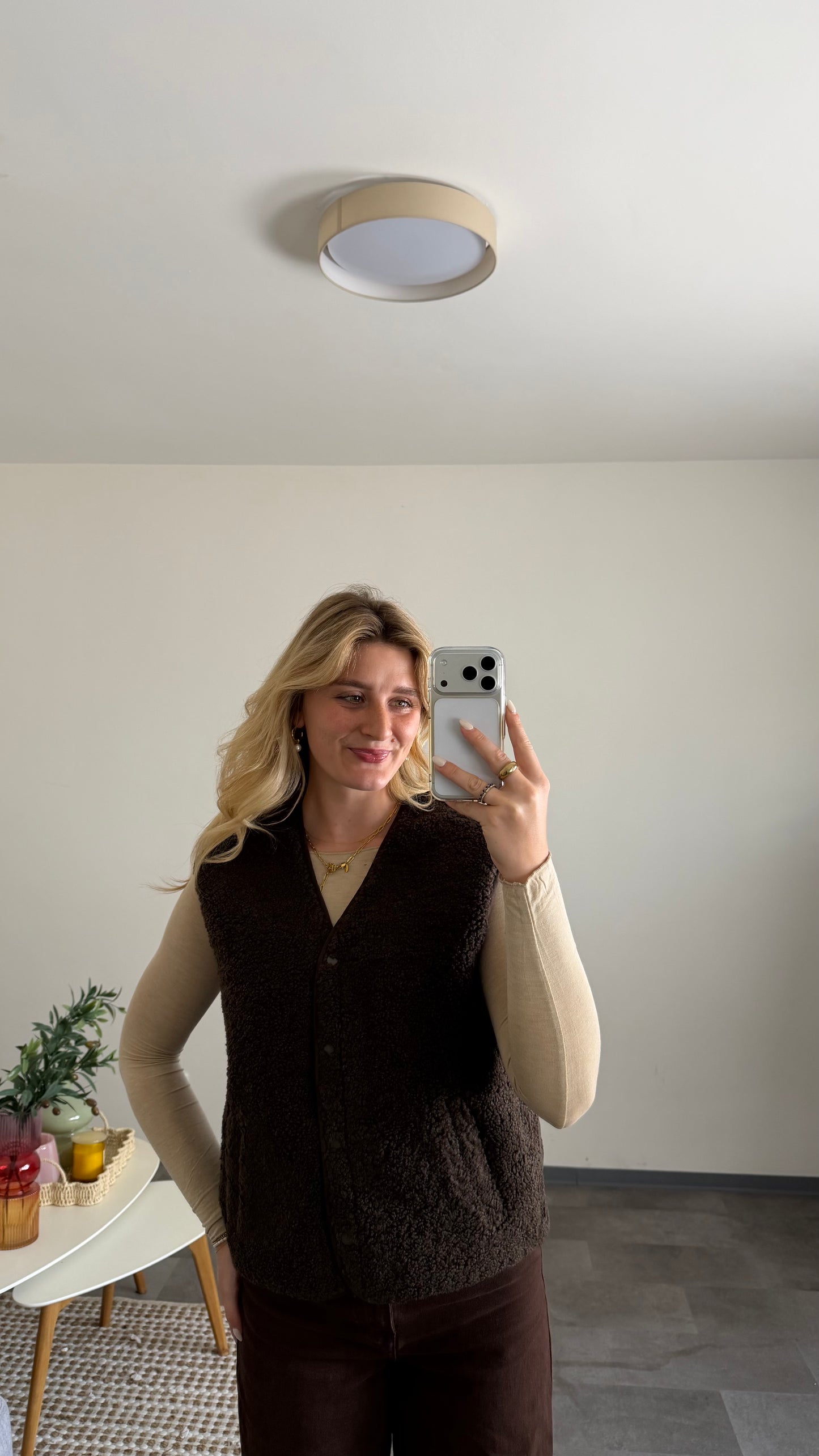 TEDDY VEST BROWN