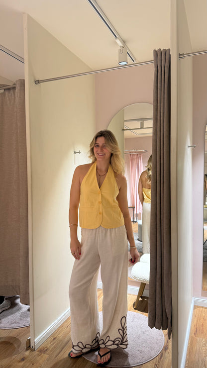 LINEN NECKHOLDER VEST