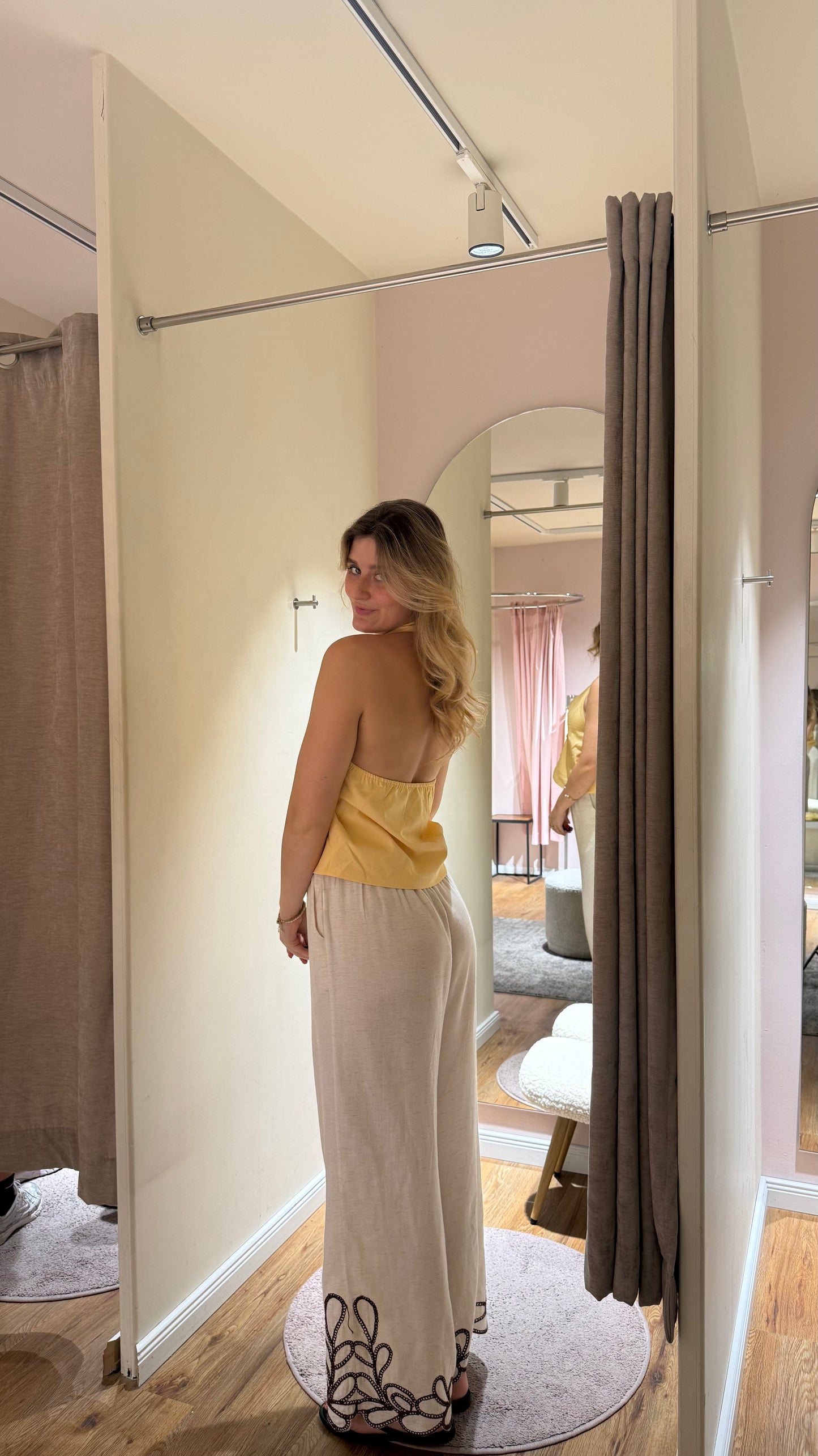 LINEN NECKHOLDER VEST
