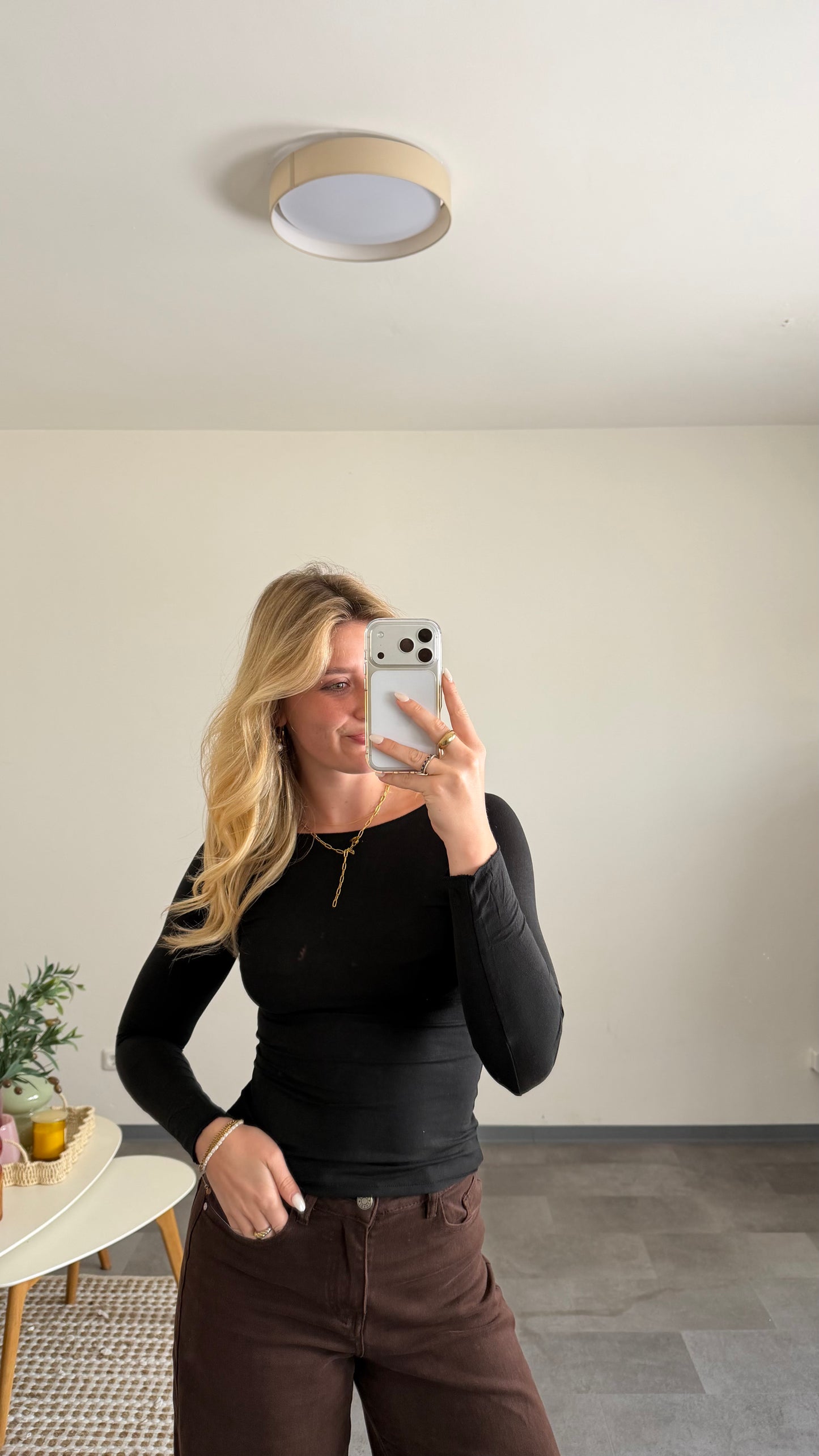 SEAMLESS LONGTOP BLACK