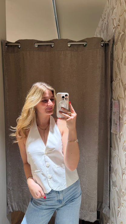 LINEN NECKHOLDER VEST