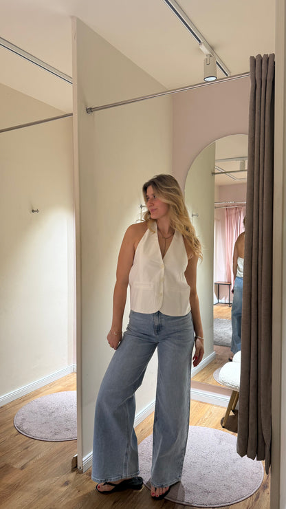 LINEN NECKHOLDER VEST