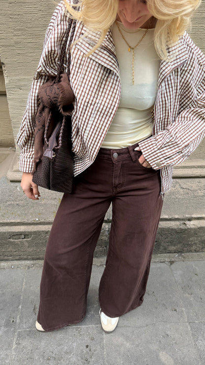 LIGHT CHECK BOMBER JACKET