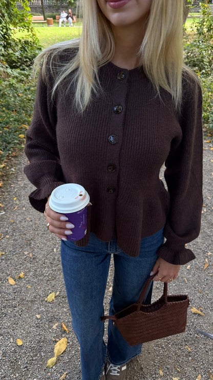 CARDIGAN SWEETIE BROWN