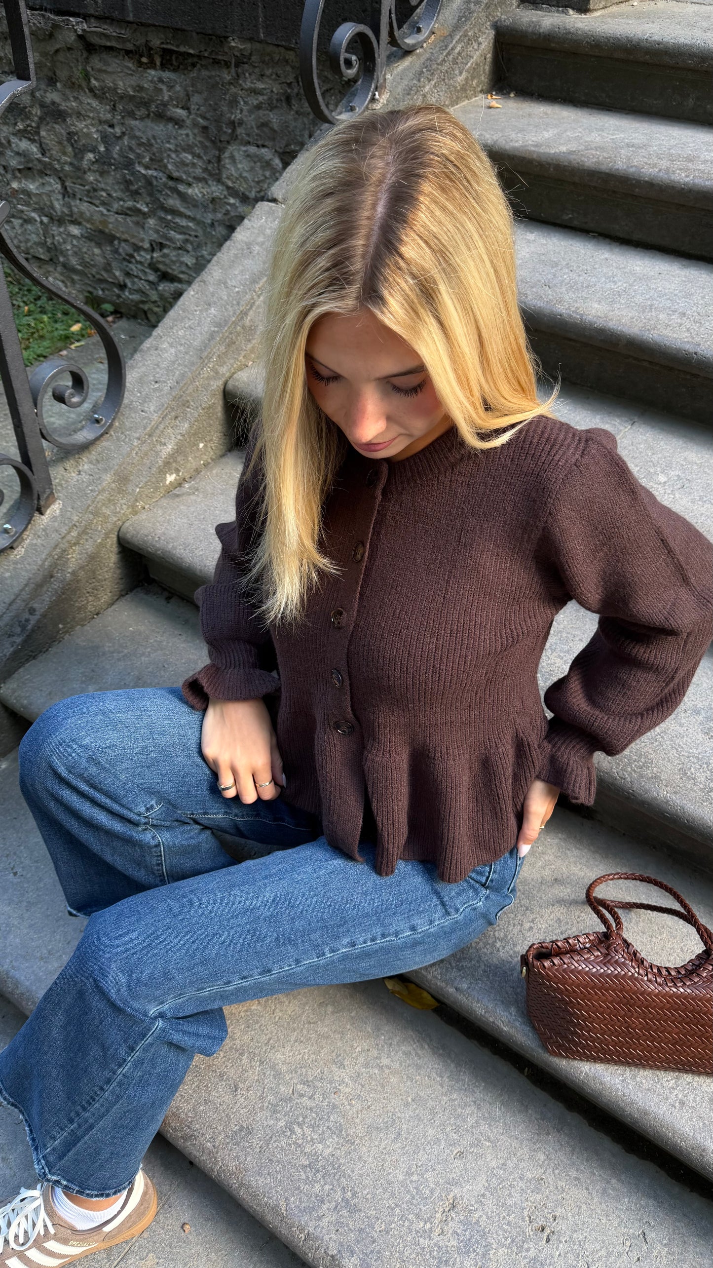 CARDIGAN SWEETIE BROWN