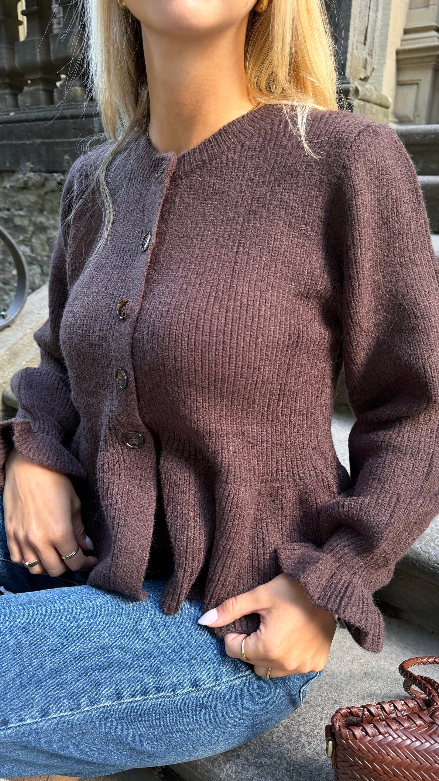 CARDIGAN SWEETIE BROWN