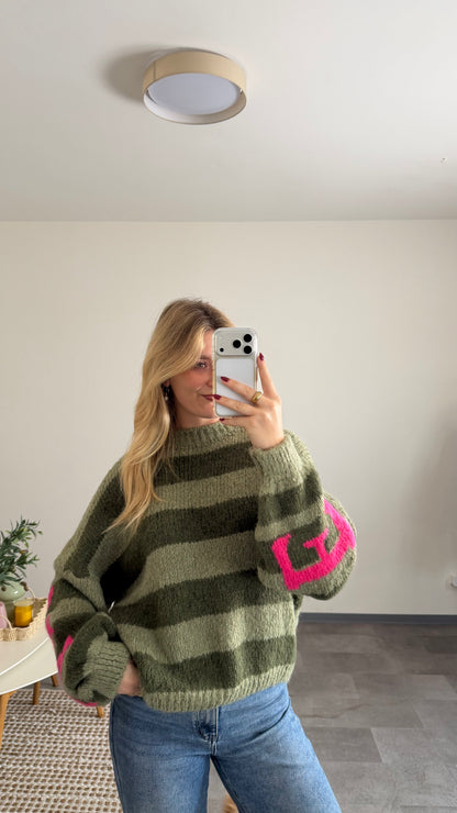 NAMASTE PULLOVER GREEN