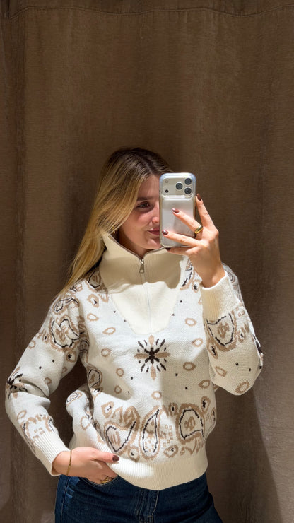 PAISLEY PULLI CREAM
