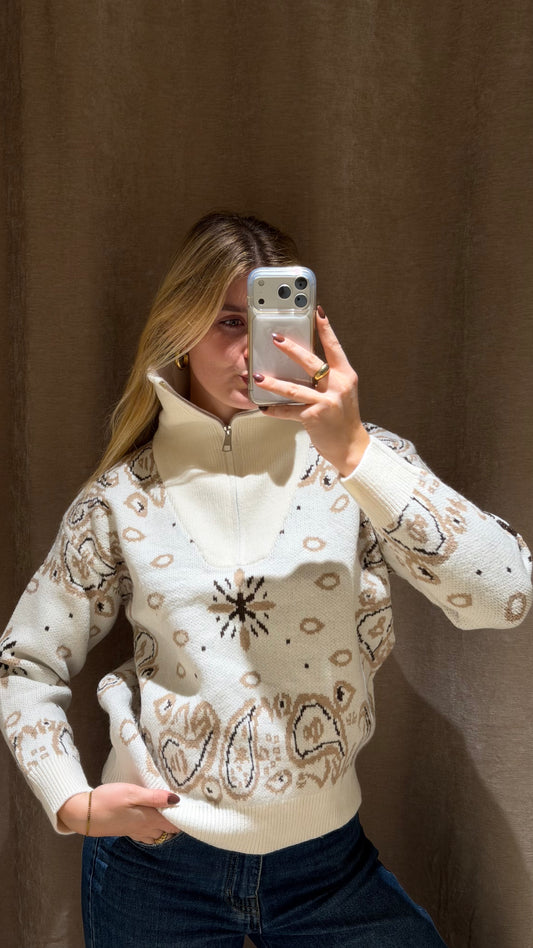 PAISLEY PULLI CREAM