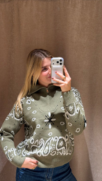 PAISLEY PULLI GREEN