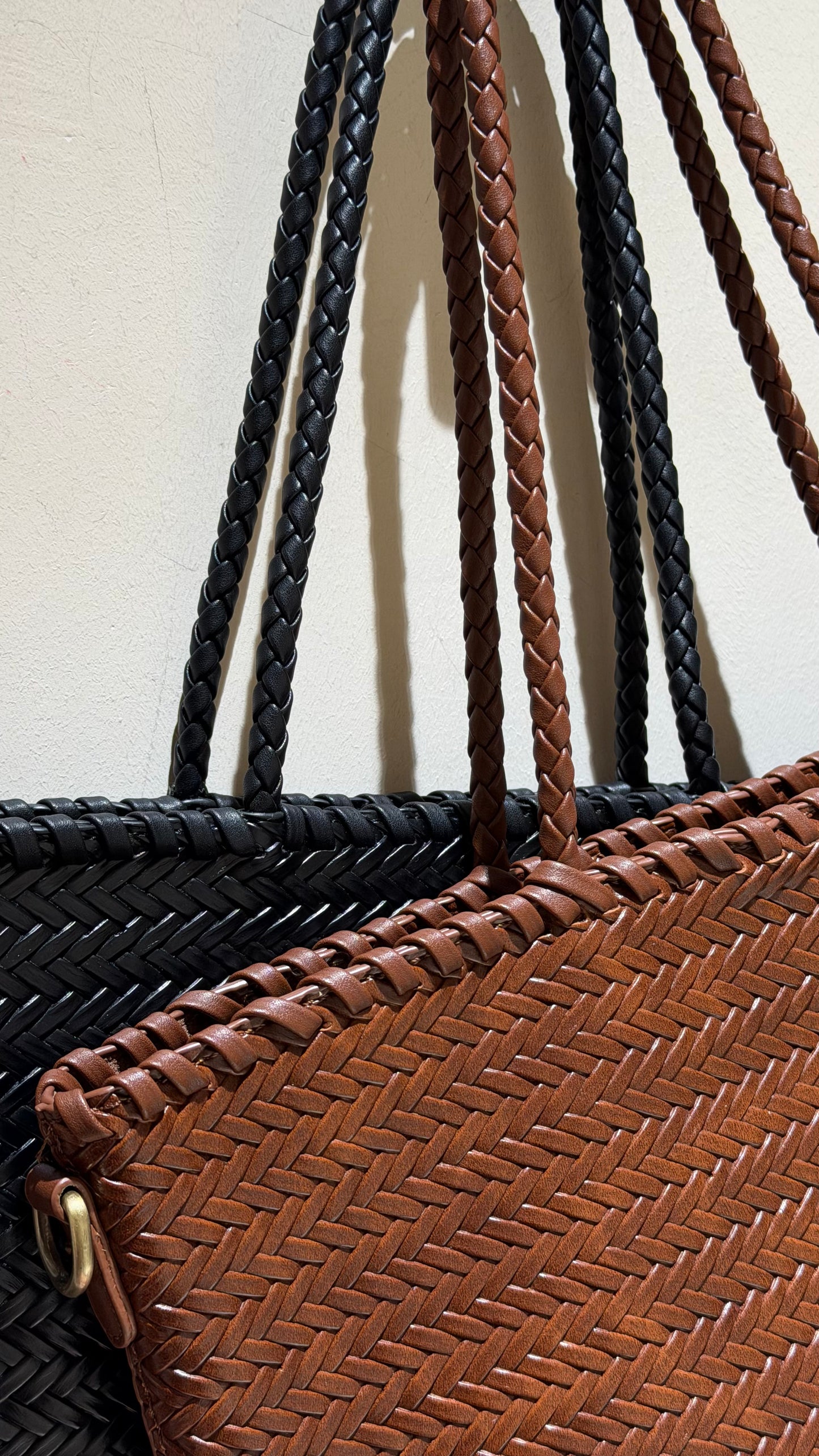 BRAIDED STRAIGT BAG BLACK