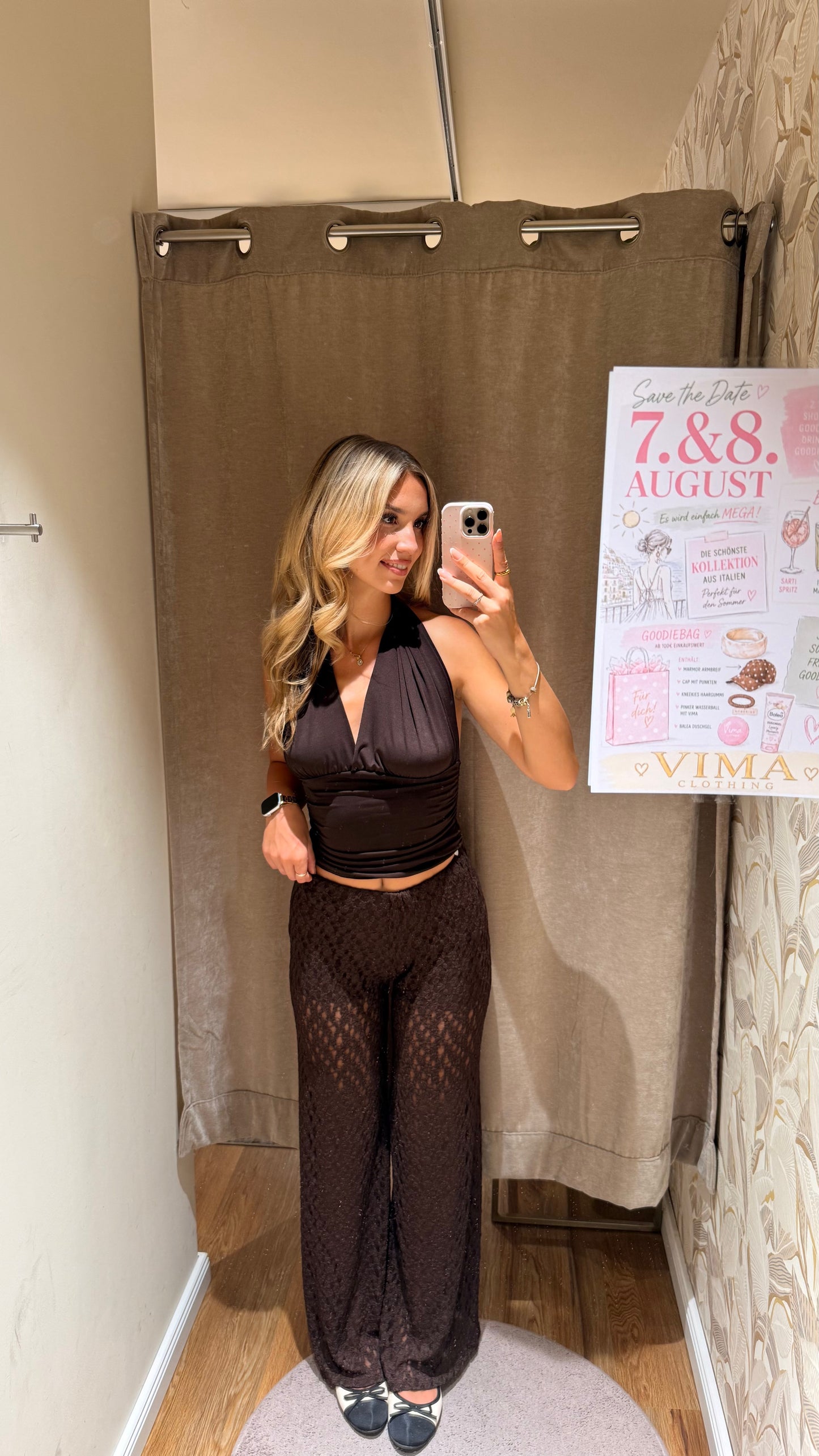 LACE PANTS SCHOKOBRAUN