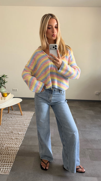 ZIP CARDIGAN PASTEL